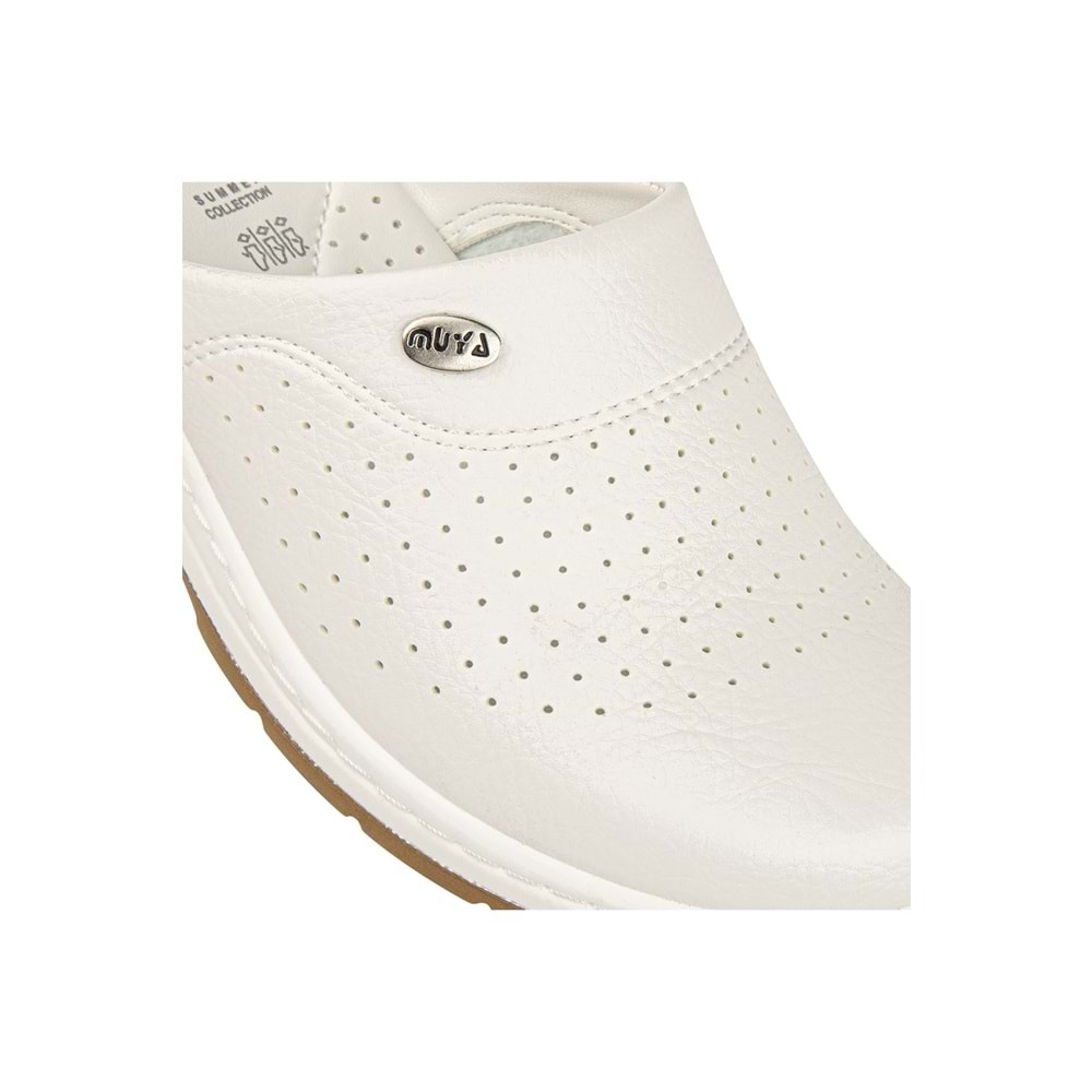 Muya Sabo Çok Amaçlı Kaymaz Taban Kadın Terlik - Beyaz - 38