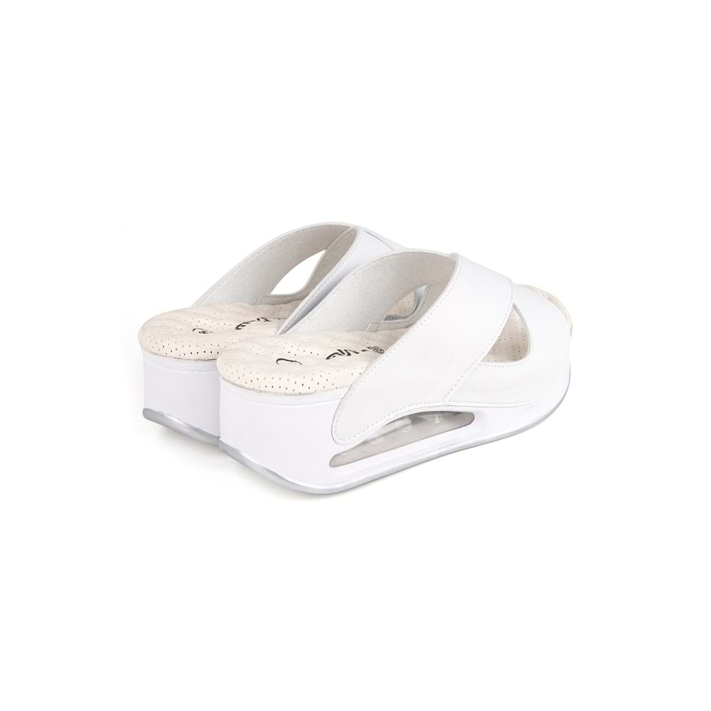 Muya Penelope Anatomik Air Max Tabanlı Topuk Dikeni Kadın Terlik - Beyaz - 40