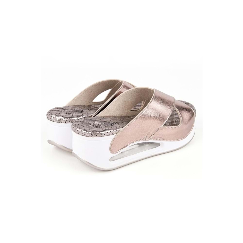 Muya Penelope Anatomik Air Max Tabanlı Topuk Dikeni Kadın Terlik - Platin - 36