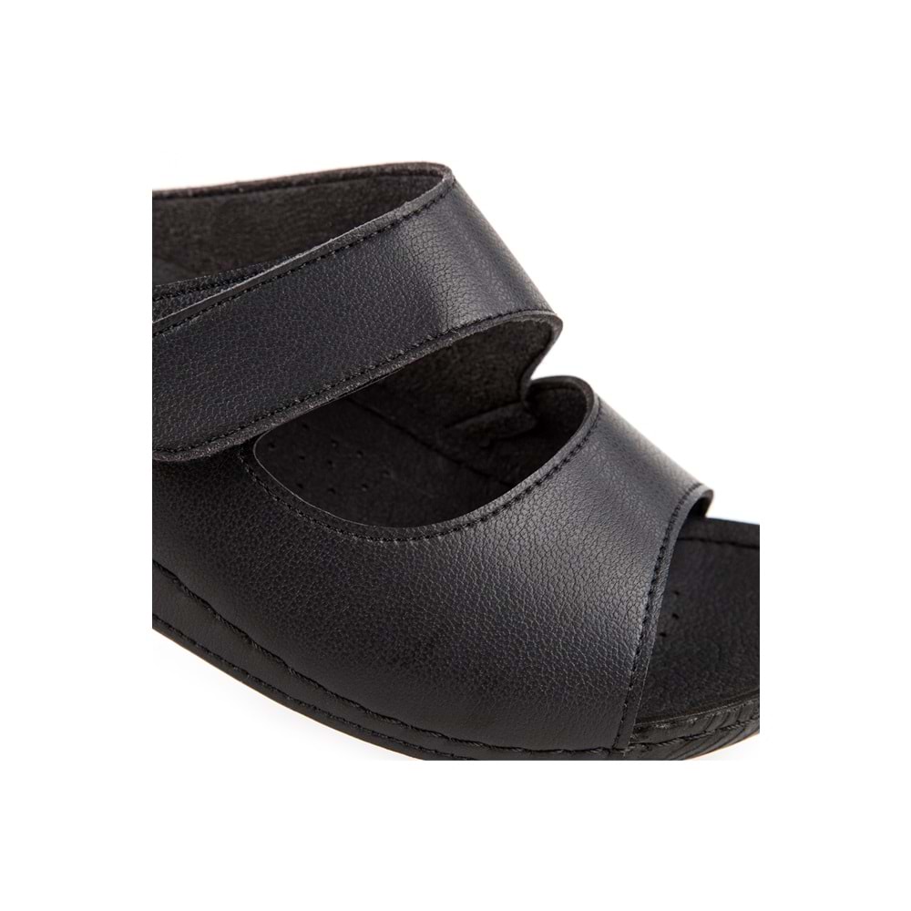 Muya Solena Anatomik Taban Dört Mevsim Kadın Terlik - Siyah - 38