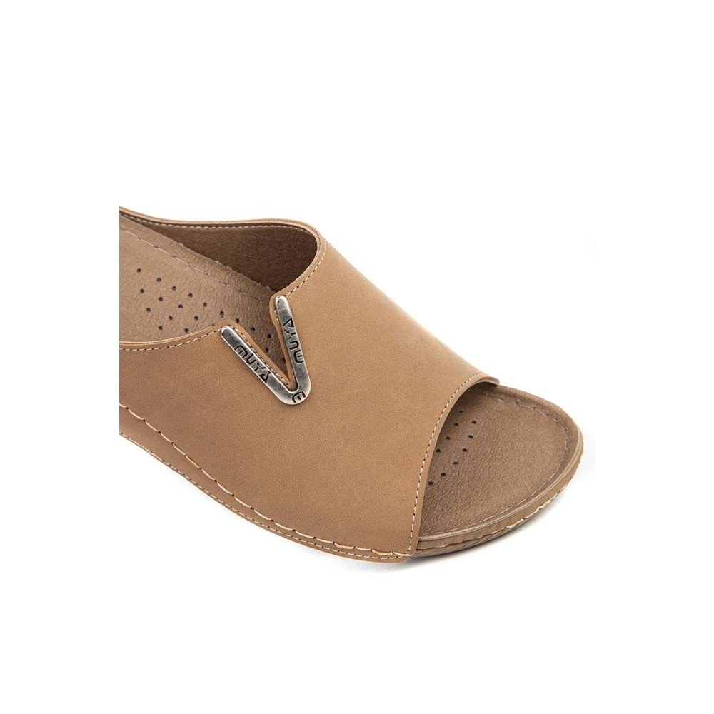 Muya Nest Anatomik Taban Dört Mevsim Kadın Terlik - Bej - 40