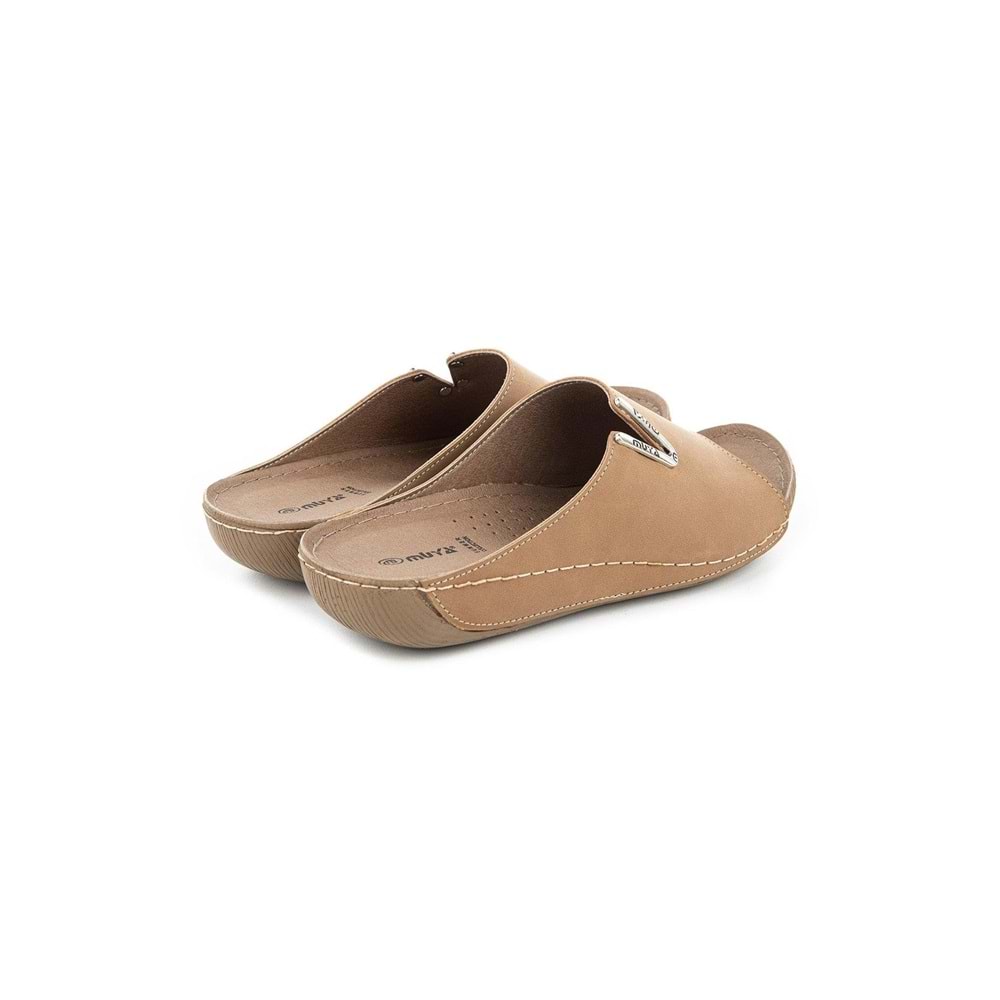 Muya Nest Anatomik Taban Dört Mevsim Kadın Terlik - Bej - 40