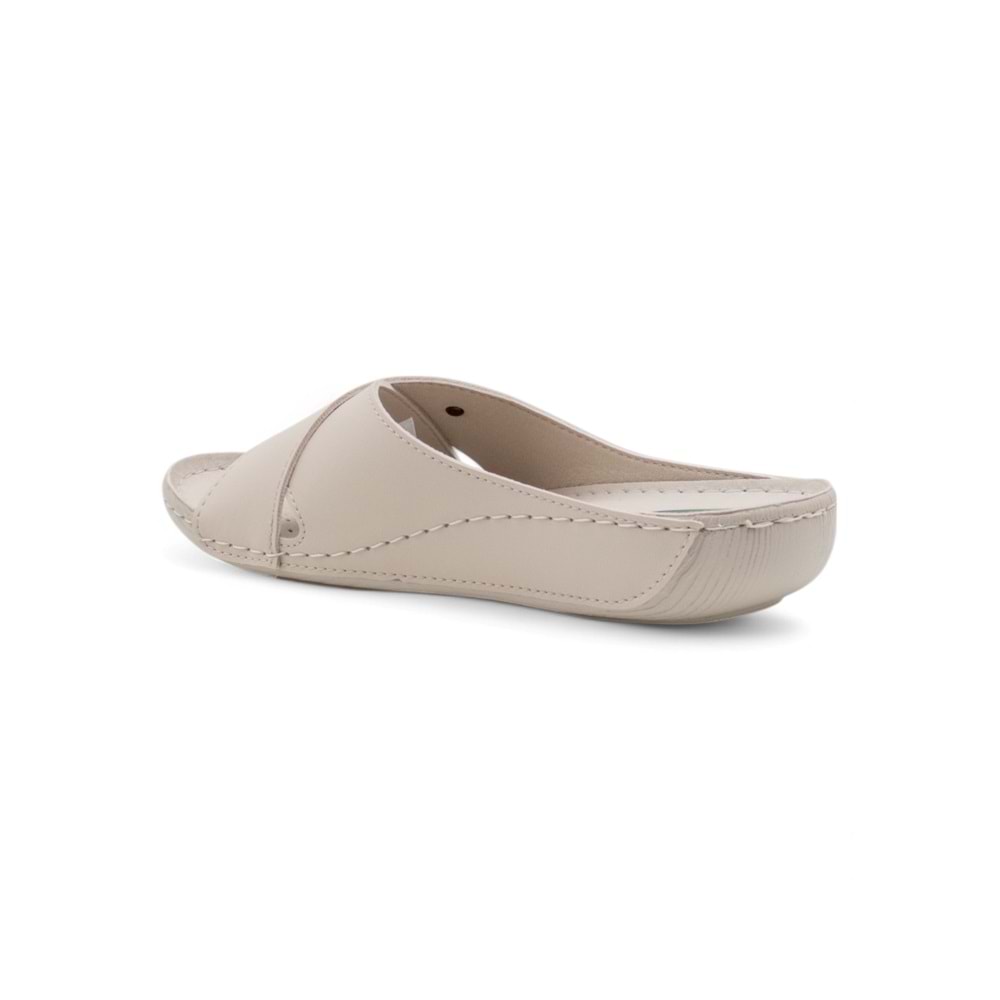 Muya Cyrus Anatomik Taban Jel Destekli Topuk Dikeni Dört Mevsim Kadın Terlik - Krem - 36