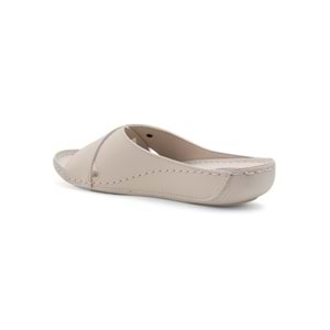 Muya Cyrus Anatomik Taban Jel Destekli Topuk Dikeni Dört Mevsim Kadın Terlik - Krem - 36