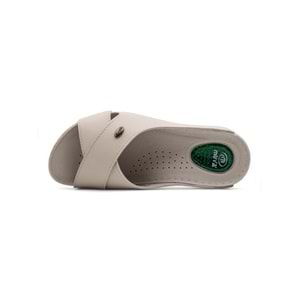 Muya Cyrus Anatomik Taban Jel Destekli Topuk Dikeni Dört Mevsim Kadın Terlik - Krem - 36