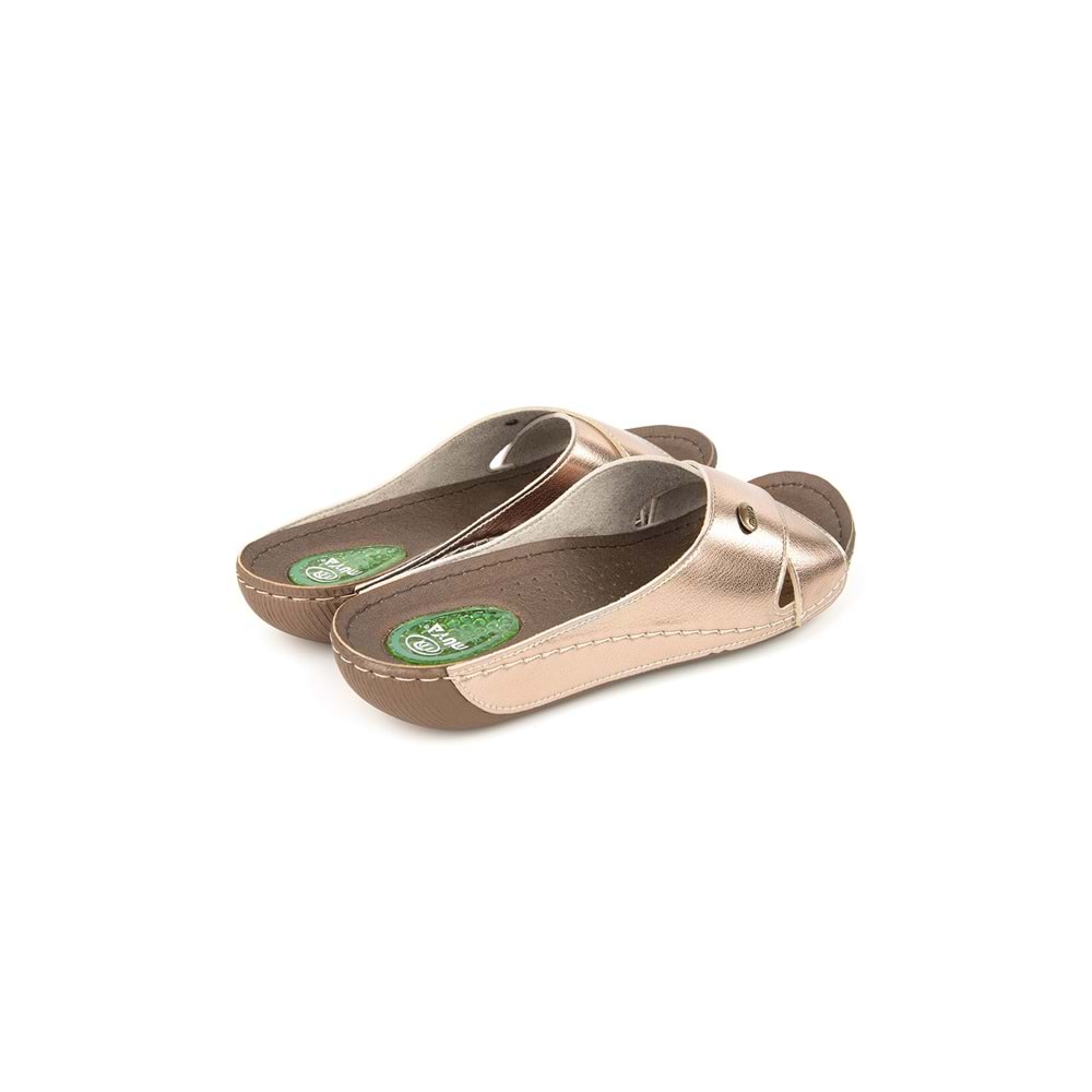 Muya Cyrus Anatomik Taban Jel Destekli Topuk Dikeni Dört Mevsim Kadın Terlik - Platin - 38