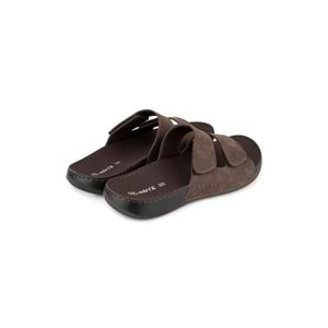 Muya Luwih Anatomik Taban Dört Mevsim Erkek Terlik - Kahverengi - 40