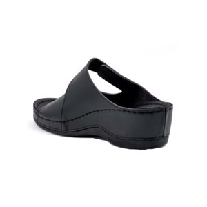 Muya Anyar Anatomik Taban Jel Destekli Topuk Dikeni Dört Mevsim Kadın Terlik - Siyah - 36