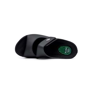 Muya Anyar Anatomik Taban Jel Destekli Topuk Dikeni Dört Mevsim Kadın Terlik - Siyah - 36