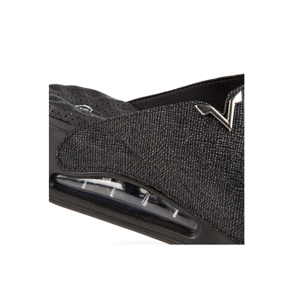 Muya Aero Anatomik Air Max Tabanlı Topuk Dikeni Kadın Terlik - Siyah Desenli - 37