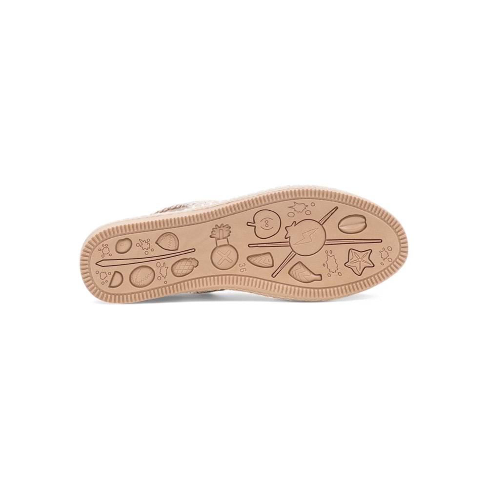 PANDORA MODA Y25.82.111 KADIN HASIR SANDALET - KREM - 40