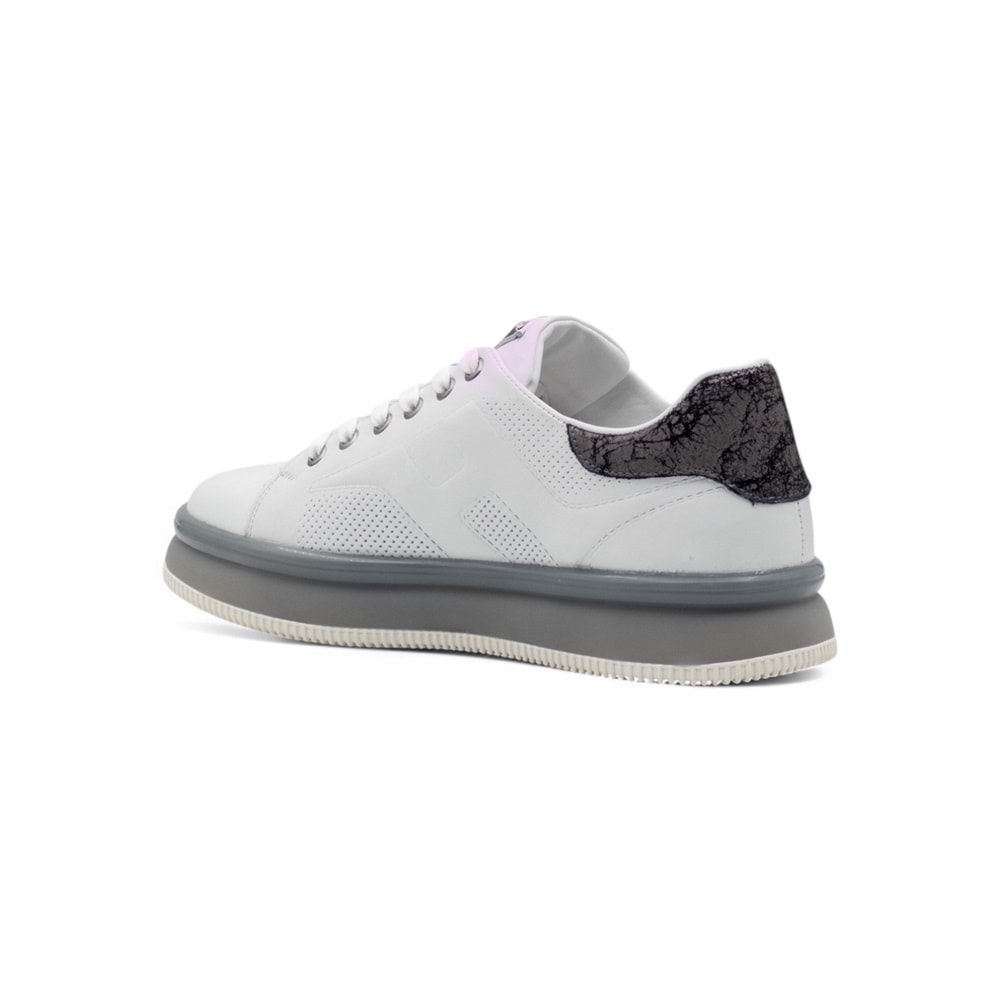 VOYAGER M030 ERKEK HAKİKİ DERİ SNEAKER - BEYAZ - 41