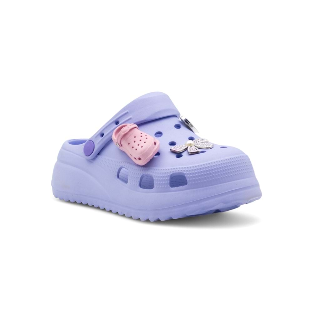 AKINALBELLA E428 YÜKSEK TABAN KADIN CROOS TERLİK - LİLA - 38