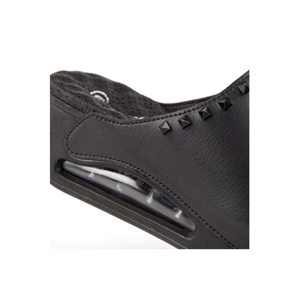 Muya Gema Anatomik Air Max Tabanlı Topuk Dikeni Kadın Terlik - Siyah - 37