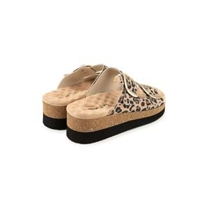 Muya Pantai Anatomik Taban Topuk Dikeni Kadın Terlik - Leopar - 40