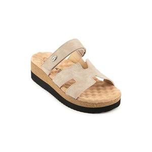 Muya Paia Anatomik Taban Topuk Dikeni Kadın Terlik - Krem - 36