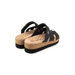 Muya Paia Anatomik Taban Topuk Dikeni Kadın Terlik - Siyah - 40