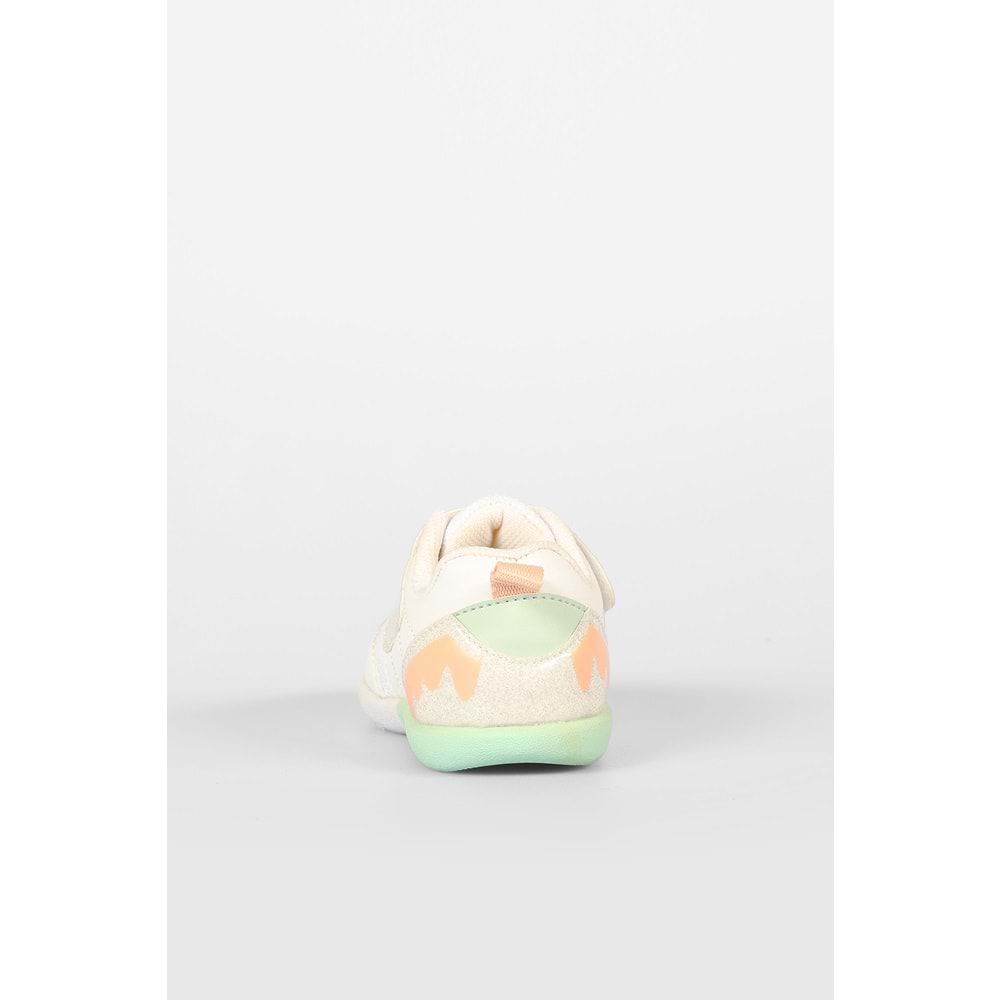 VİCCO DONUT KIZ BEBEK İLK ADIM SNEAKER - BEYAZ-PUDRA - 23
