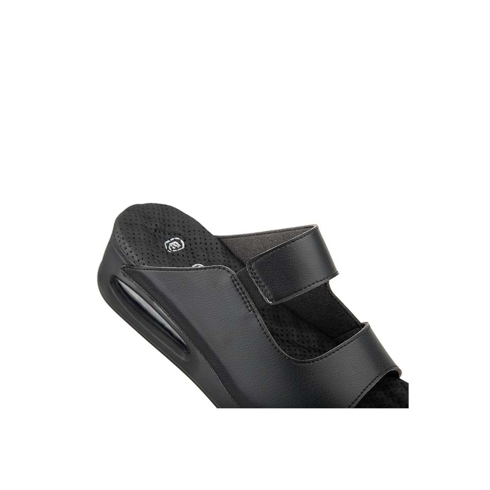 Muya Beso Anatomik Air Max Tabanlı Topuk Dikeni Kadın Terlik - Siyah - 40