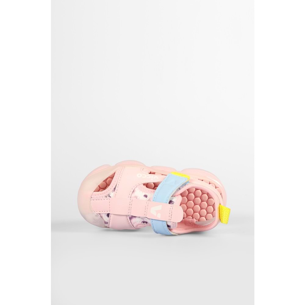 VİCCO LİVE IŞIKLI KIZ BEBEK SANDALET - PUDRA - 22