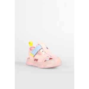 VİCCO LİVE IŞIKLI KIZ BEBEK SANDALET - PUDRA - 25