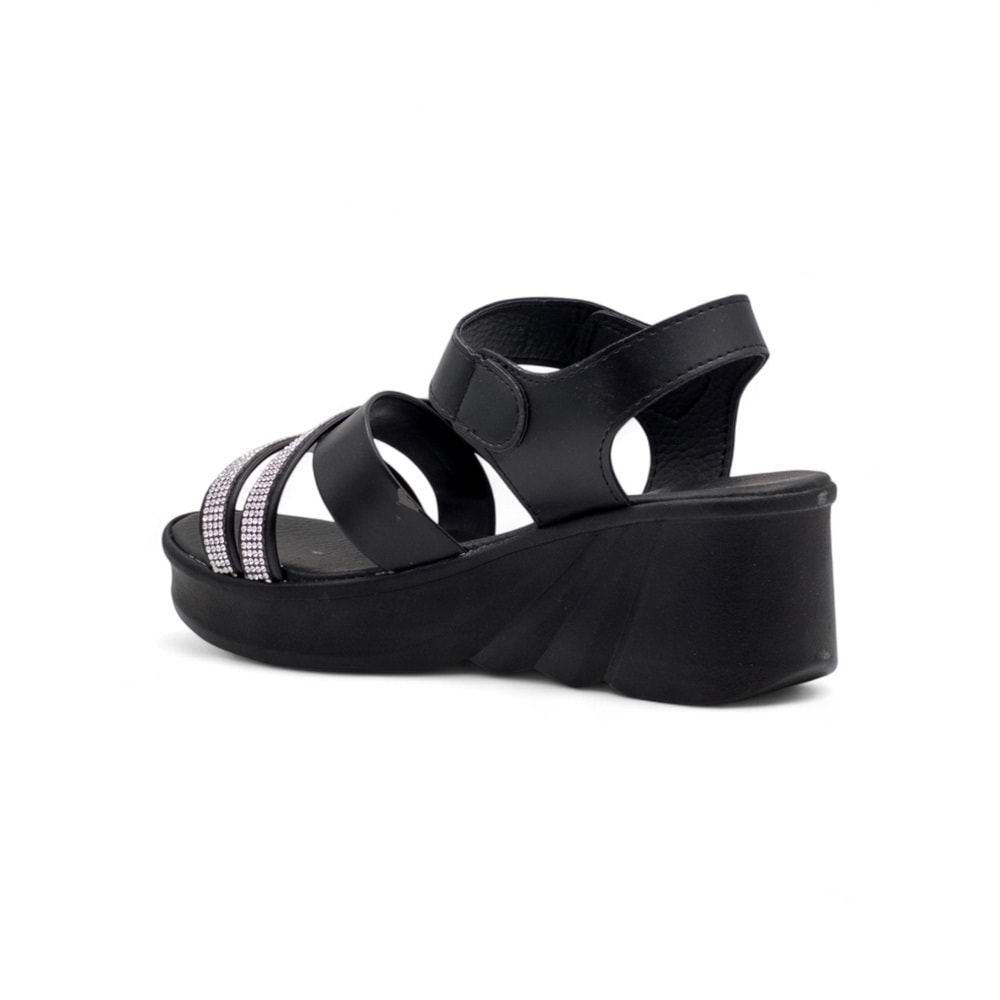 VOGA 2100-198 KADIN SANDALET - SİYAH - 37