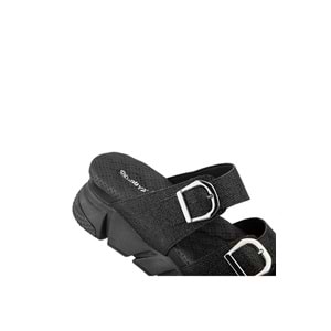 Muya Kiirus Anatomik Taban Topuk Dikeni Kadın Terlik - Siyah - 40