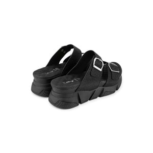 Muya Kiirus Anatomik Taban Topuk Dikeni Kadın Terlik - Siyah - 40