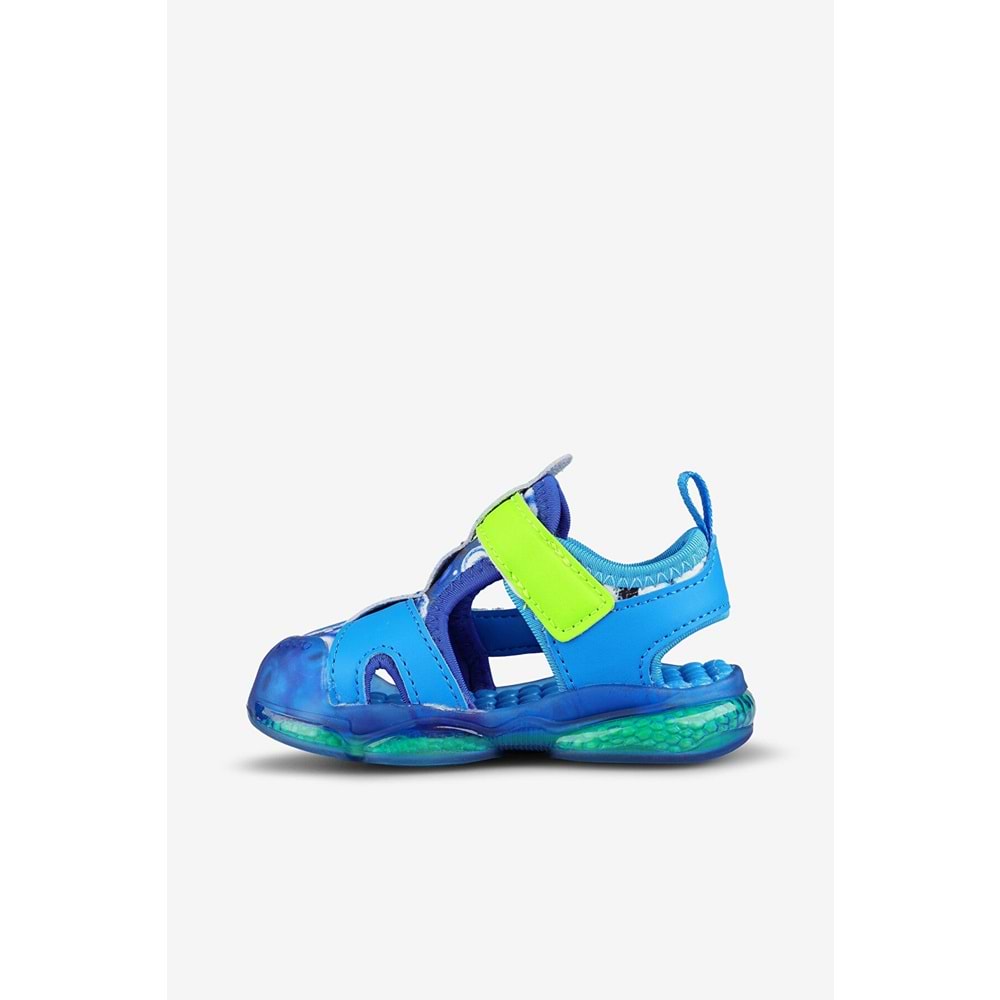 VİCCO LİVE IŞIKLI ERKEK BEBEK SANDALET - SAKS - 25