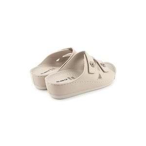 Muya Purita Anatomik Taban Dört Mevsim Kadın Terlik - Krem - 40