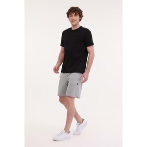 LUMBERJACK MB CT102 C NK T-SH 5FX ERKEK KISA KOL TİŞÖRT - SİYAH - L