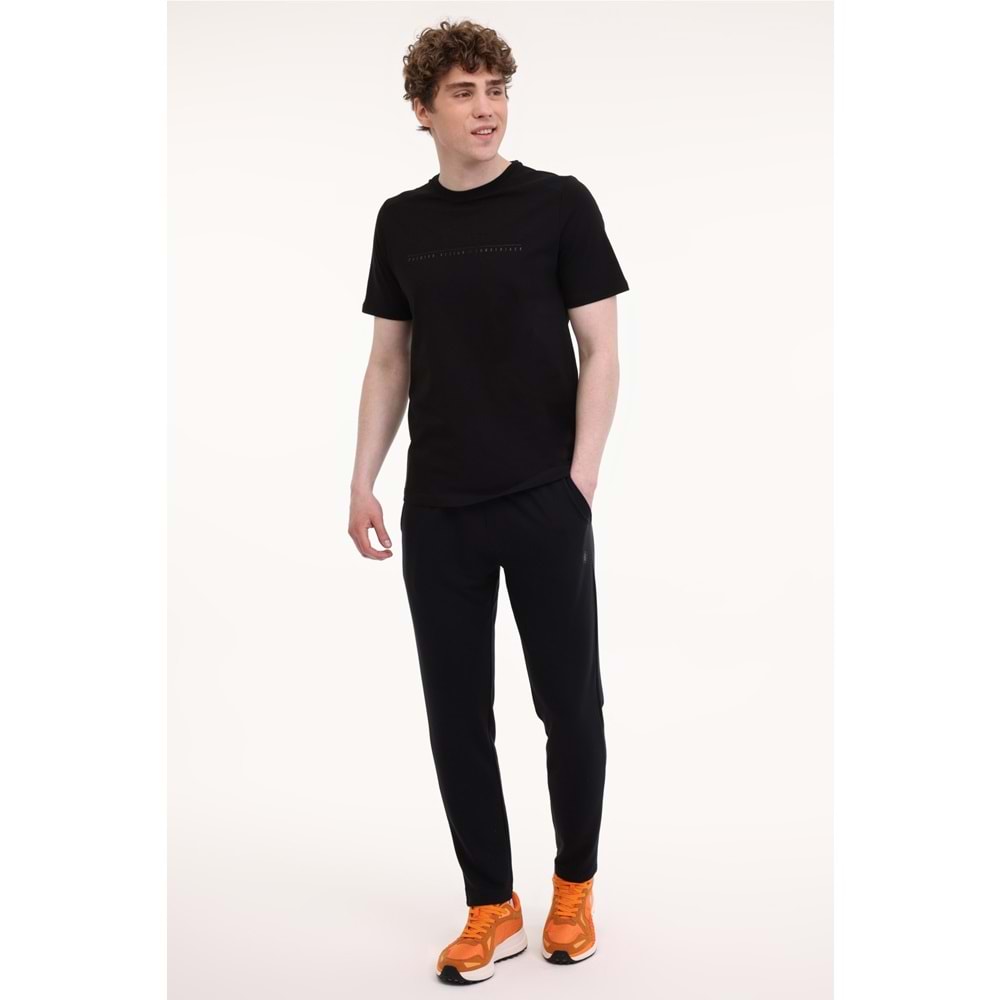 LUMBERJACK ML SONO 11ITL615 5FX ERKEK KISA KOL TİŞÖRT - SİYAH - L