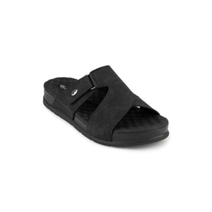 Muya Orka Anatomik Taban Topuk Dikeni Erkek Terlik - Siyah - 40