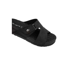 Muya Orka Anatomik Taban Topuk Dikeni Erkek Terlik - Siyah - 40