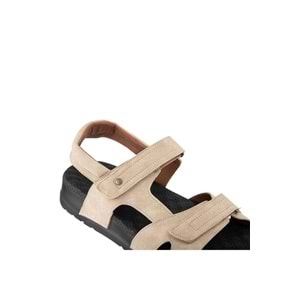 Muya Sagrado Anatomik Taban Topuk Dikeni Erkek Sandalet - Krem - 40