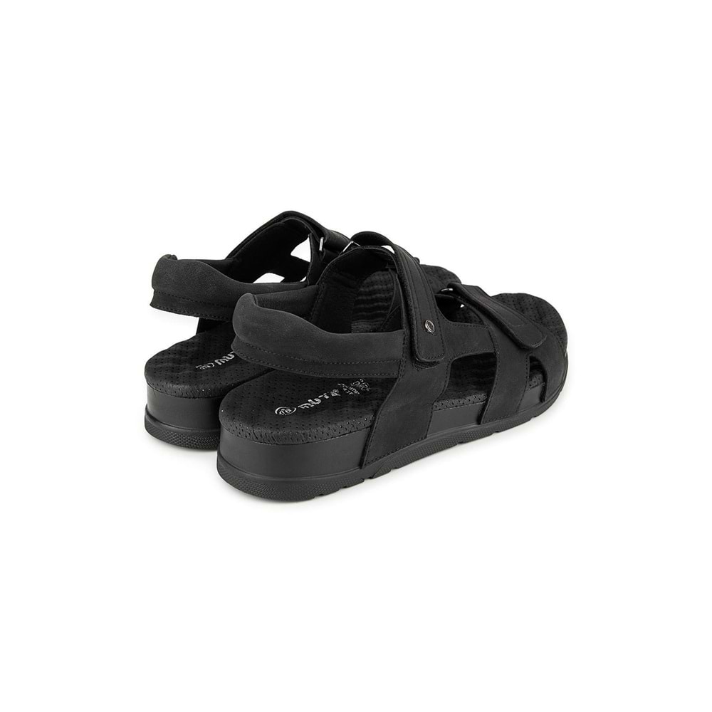 Muya Sagrado Anatomik Taban Topuk Dikeni Erkek Sandalet - Siyah - 40