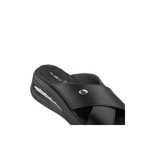 Muya Nap Anatomik Air Max Tabanlı Topuk Dikeni Kadın Terlik - Siyah - 40