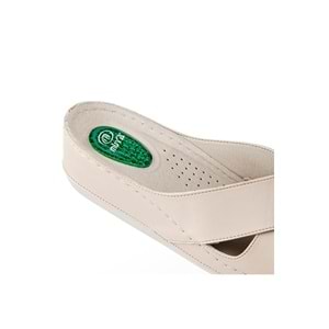 Muya Active Anatomik Taban Topuk Dikeni Dört Mevsim Kadın Terlik - Krem - 40