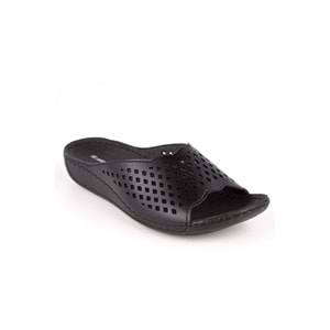 Muya Flynn Anatomik Taban Dört Mevsim Kadın Terlik - Siyah - 37