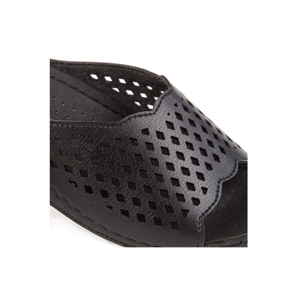 Muya Flynn Anatomik Taban Dört Mevsim Kadın Terlik - Siyah - 37