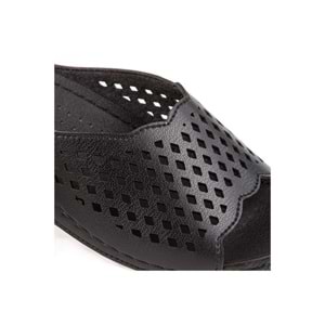 Muya Flynn Anatomik Taban Dört Mevsim Kadın Terlik - Siyah - 37