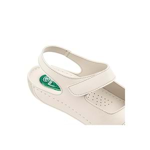 Muya Capella Anatomik Taban Jel Destekli Topuk Dikeni Kadın Sandalet - Krem - 39