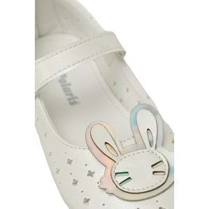 POLARİS CORA.B5FX KIZ BEBEK BABET AYAKKABI - BEYAZ - 21