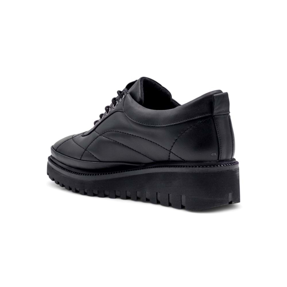 VOYAGER 7667 KADIN HAKİKİ DERİ COMFORT AYAKKABI - SİYAH - 40