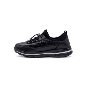 VOYAGER 9733 KADIN HAKİKİ DERİ COMFORT AYAKKABI - SİYAH - 40