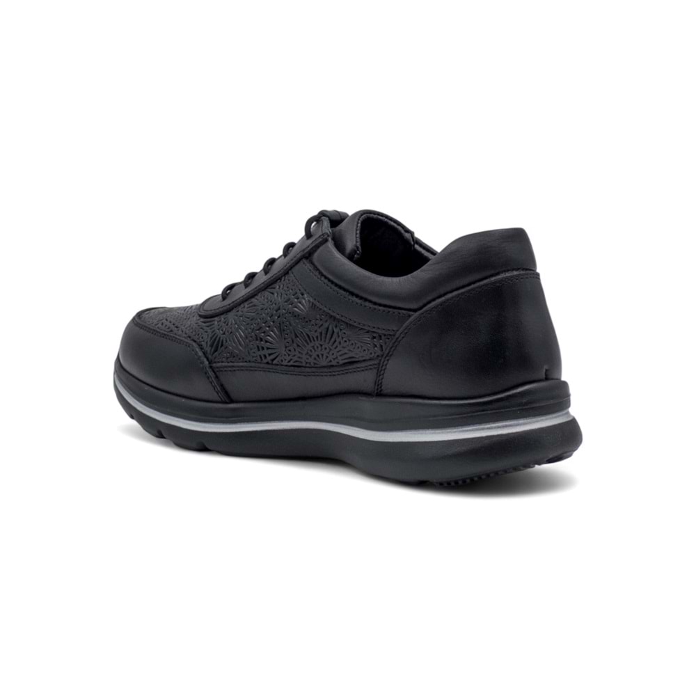 VOYAGER 9735 KADIN HAKİKİ DERİ COMFORT AYAKKABI - SİYAH - 37