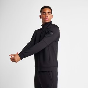 LESCON 25N-1138 ERKEK FERMUARLI SWEATSHİRT - SİYAH - L