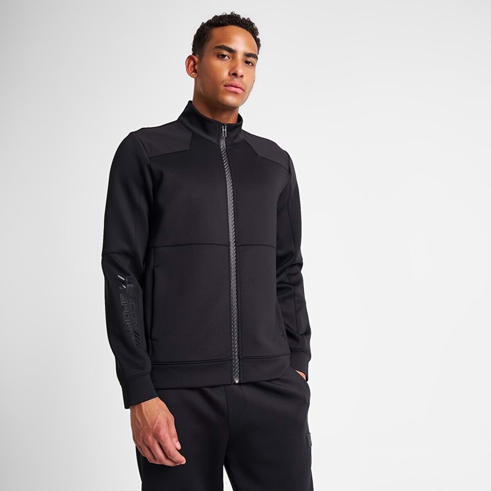 LESCON 25N-1138 ERKEK FERMUARLI SWEATSHİRT - SİYAH - M