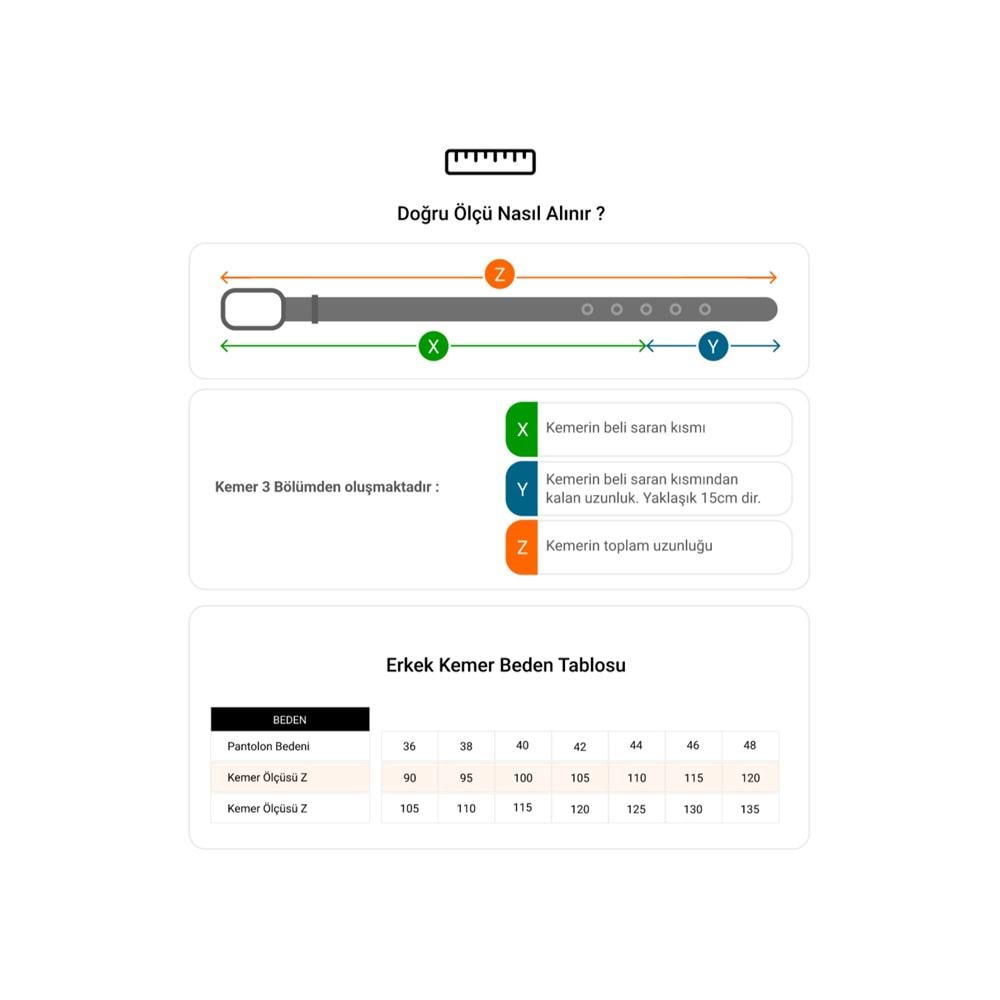 LUMBERJACK GM EDGE HAKİKİ DERİ 5PR ERKEK KEMER - KAHVERENGİ - 100 CM