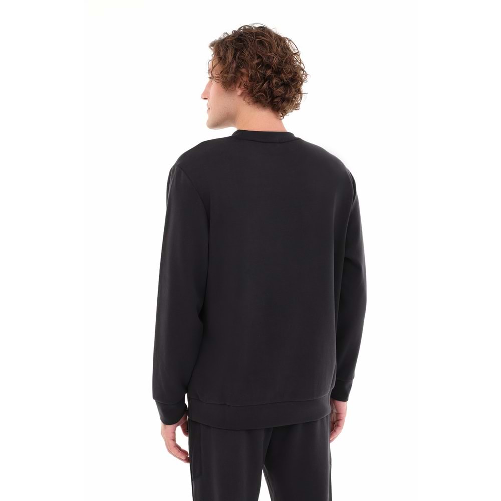 LUMBERJACK ML UROS 16ITL817 5PR ERKEK SWEATSHİRT - SİYAH - L